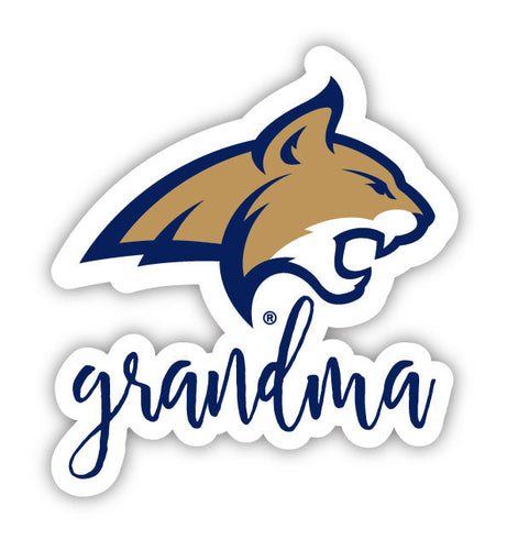 Montana State Bobcats Proud Grandma 4-Inch NCAA High-Definition Magnet - Versatile Metallic Surface Adornment