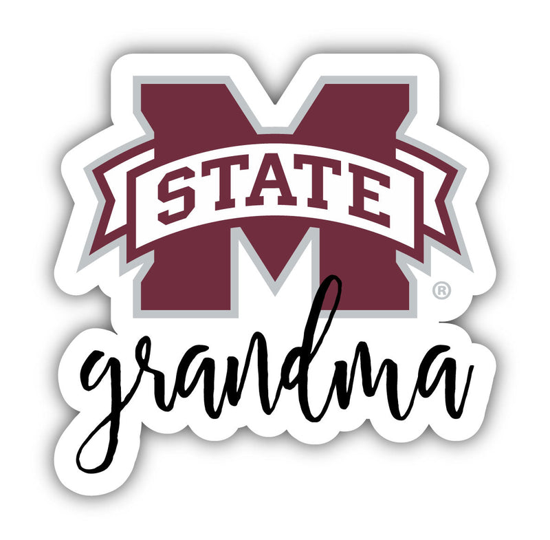 Mississippi State Bulldogs Proud Grandma 4-Inch NCAA High-Definition Magnet - Versatile Metallic Surface Adornment