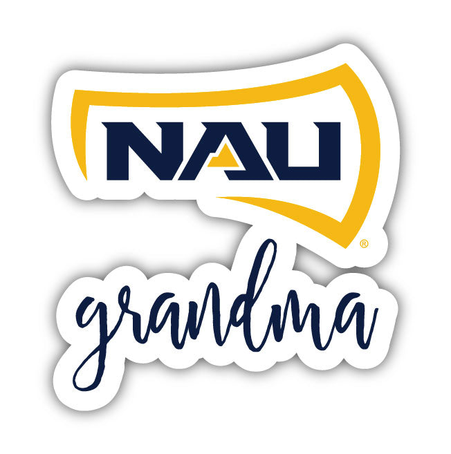 Northern Arizona University 4-Inch Proud Grandma NCAA - Durable School Spirit Vinyl Decal Perfect Gift for Grandma