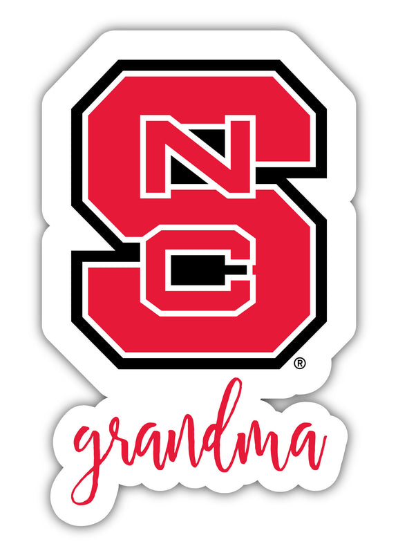 NC State Wolfpack 4-Inch Proud Grandma NCAA - Durable School Spirit Vinyl Decal Perfect Gift for Grandma