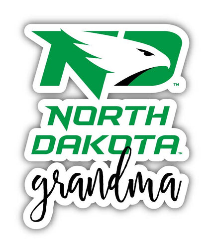 North Dakota Fighting Hawks Proud Grandma 4-Inch NCAA High-Definition Magnet - Versatile Metallic Surface Adornment