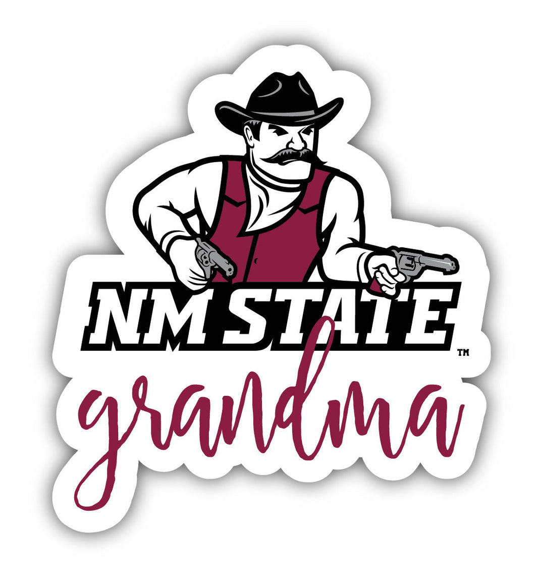 New Mexico State University Aggies Proud Grandma 4-Inch NCAA High-Definition Magnet - Versatile Metallic Surface Adornment