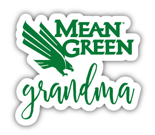 North Texas 4-Inch Proud Grandma NCAA - Durable School Spirit Vinyl Decal Perfect Gift for Grandma