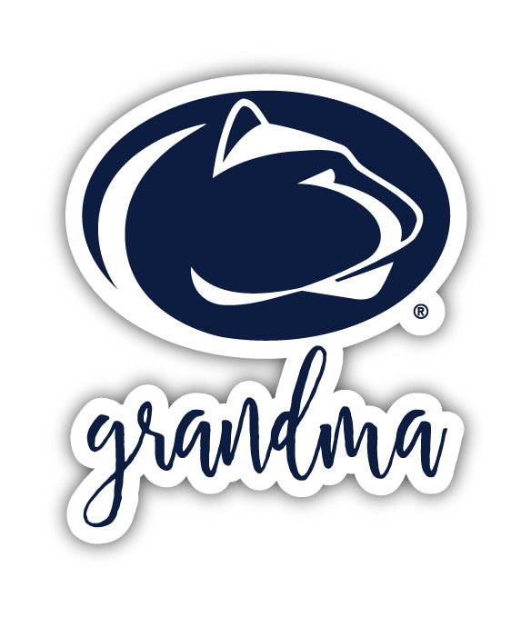 Penn State Nittany Lions 4-Inch Proud Grandma NCAA - Durable School Spirit Vinyl Decal Perfect Gift for Grandma