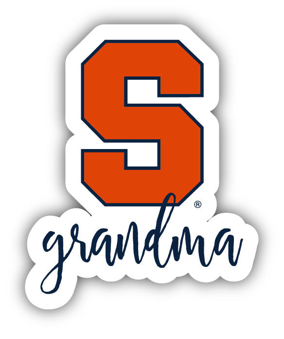 Syracuse Orange 4-Inch Proud Grandma NCAA - Durable School Spirit Vinyl Decal Perfect Gift for Grandma