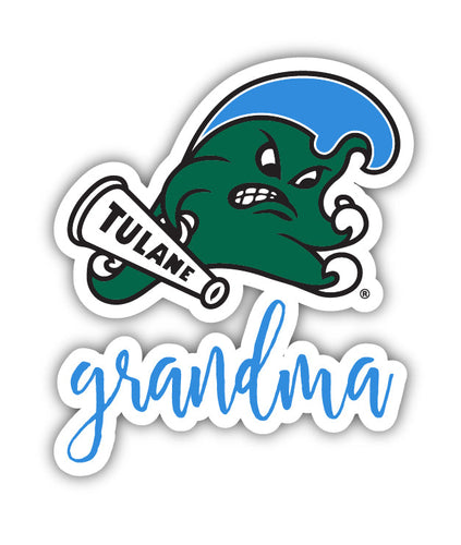 Tulane University Green Wave Proud Grandma 4-Inch NCAA High-Definition Magnet - Versatile Metallic Surface Adornment