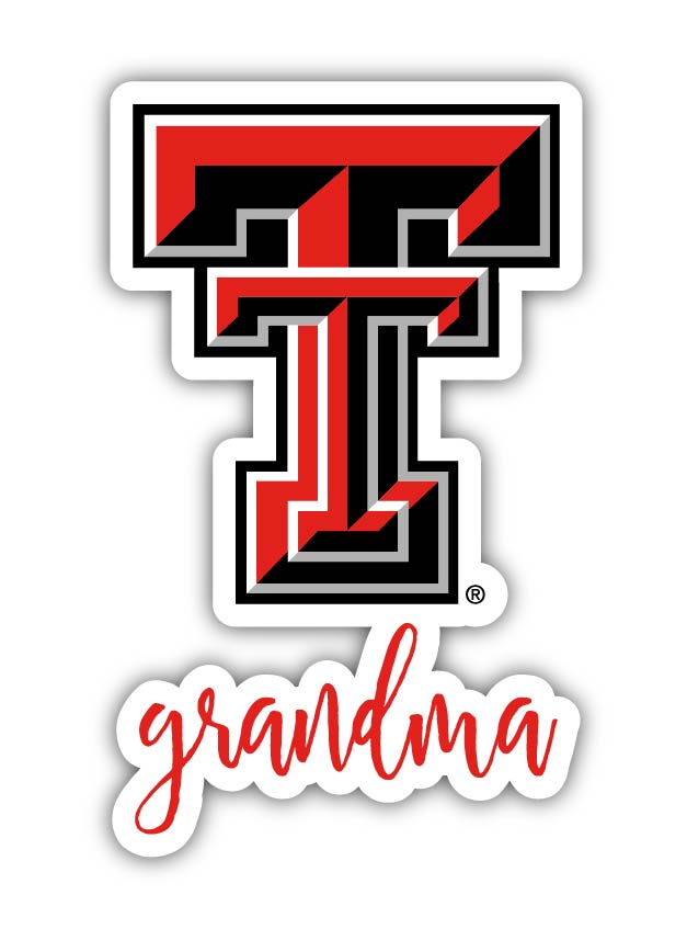 Texas Tech Red Raiders Proud Grandma 4-Inch NCAA High-Definition Magnet - Versatile Metallic Surface Adornment