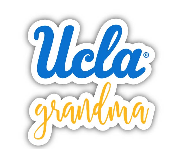 UCLA Bruins 4-Inch Proud Grandma NCAA - Durable School Spirit Vinyl Decal Perfect Gift for Grandma