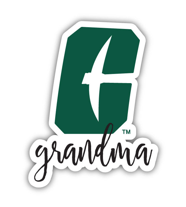 North Carolina Charlotte Forty-Niners 4-Inch Proud Grandma NCAA - Durable School Spirit Vinyl Decal Perfect Gift for Grandma