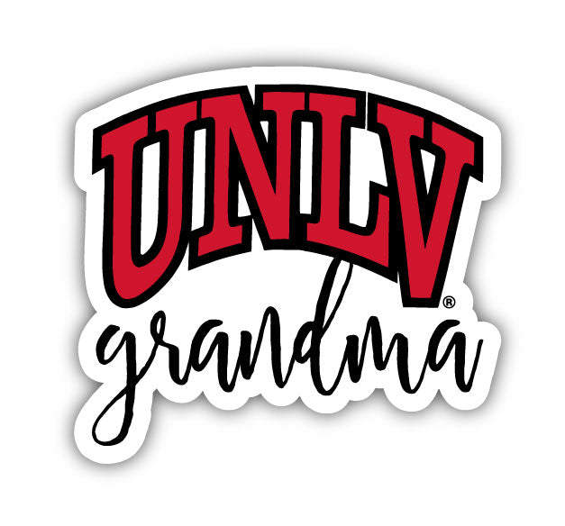 UNLV Rebels 4-Inch Proud Grandma NCAA - Durable School Spirit Vinyl Decal Perfect Gift for Grandma