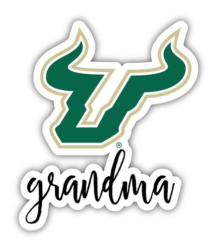 South Florida Bulls 4-Inch Proud Grandma NCAA - Durable School Spirit Vinyl Decal Perfect Gift for Grandma
