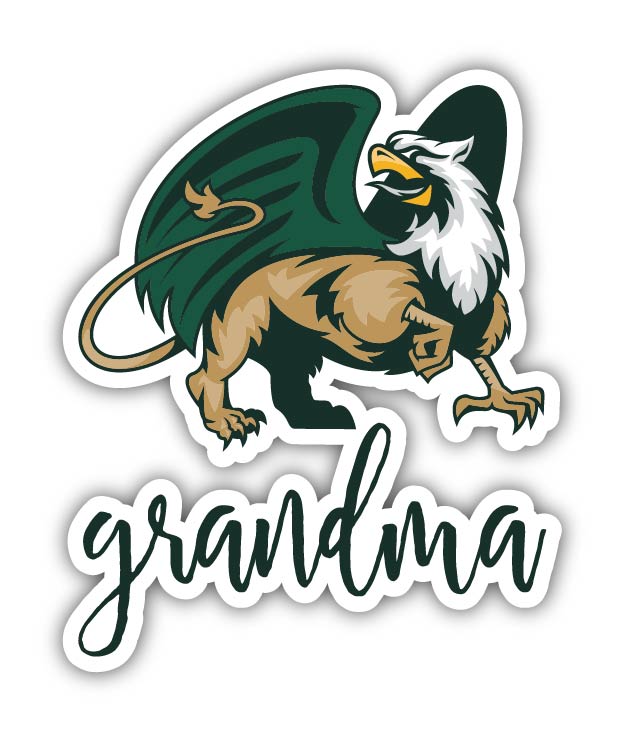 William and Mary 4-Inch Proud Grandma NCAA - Durable School Spirit Vinyl Decal Perfect Gift for Grandma