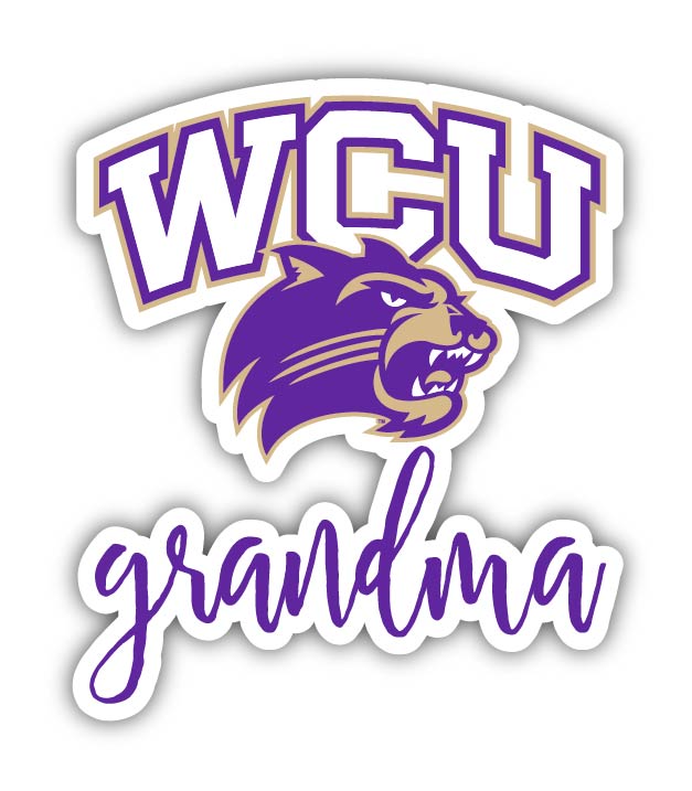 Western Carolina University Proud Grandma 4-Inch NCAA High-Definition Magnet - Versatile Metallic Surface Adornment