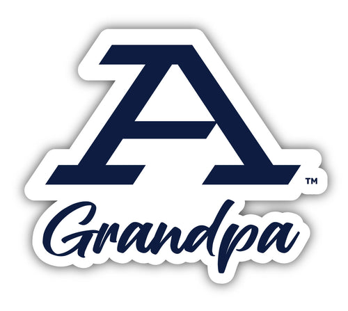 Akron Zips 4-Inch Proud Grandpa NCAA - Durable School Spirit Vinyl Decal Perfect Gift for Grandpa