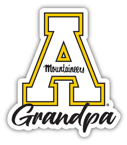 Appalachian State 4-Inch Proud Grandpa NCAA - Durable School Spirit Vinyl Decal Perfect Gift for Grandpa