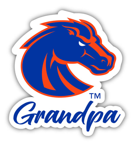 Boise State Broncos 4-Inch Proud Grandpa NCAA - Durable School Spirit Vinyl Decal Perfect Gift for Grandpa