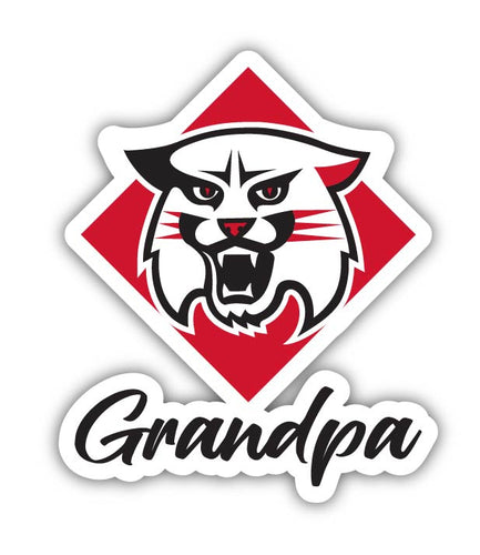 Davidson College 4-Inch Proud Grandpa NCAA - Durable School Spirit Vinyl Decal Perfect Gift for Grandpa