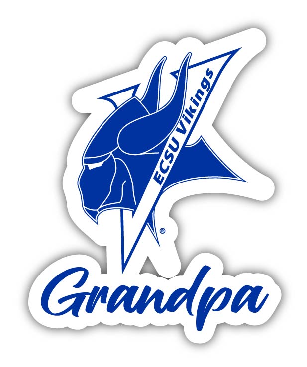 Elizabeth City State University 4-Inch Proud Grandpa NCAA - Durable School Spirit Vinyl Decal Perfect Gift for Grandpa