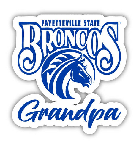 Fayetteville State University 4-Inch Proud Grandpa NCAA - Durable School Spirit Vinyl Decal Perfect Gift for Grandpa