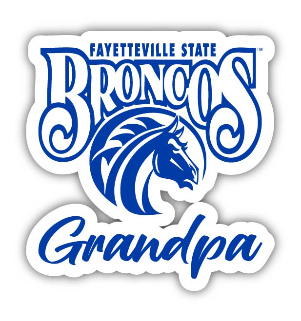 Fayetteville State University 4-Inch Proud Grandpa NCAA - Durable School Spirit Vinyl Decal Perfect Gift for Grandpa