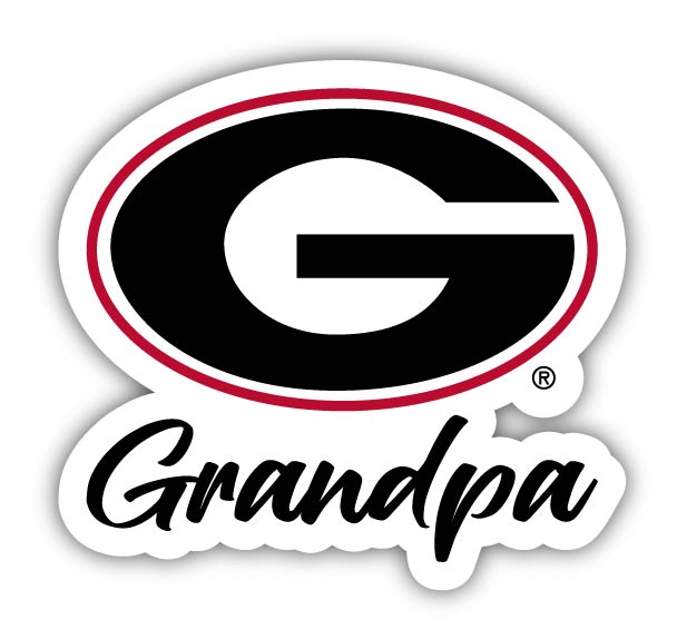 Georgia Bulldogs 4 Inch Proud Grandpa Die Cut Decal