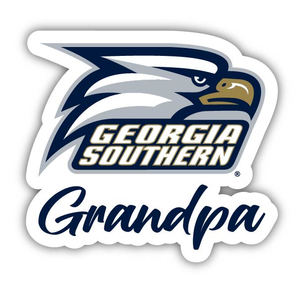 Georgia Southern Eagles 4-Inch Proud Grandpa NCAA - Durable School Spirit Vinyl Decal Perfect Gift for Grandpa