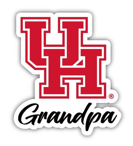 University of Houston 4-Inch Proud Grandpa NCAA - Durable School Spirit Vinyl Decal Perfect Gift for Grandpa