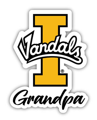 Idaho Vandals 4-Inch Proud Grandpa NCAA - Durable School Spirit Vinyl Decal Perfect Gift for Grandpa