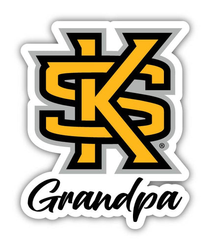 Kennesaw State University 4-Inch Proud Grandpa NCAA - Durable School Spirit Vinyl Decal Perfect Gift for Grandpa