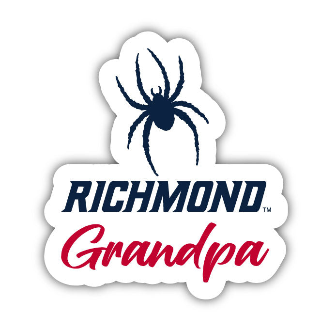 Richmond Spiders 4-Inch Proud Grandpa NCAA - Durable School Spirit Vinyl Decal Perfect Gift for Grandpa
