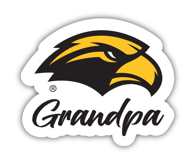 Southern Mississippi Golden Eagles 4-Inch Proud Grandpa NCAA - Durable School Spirit Vinyl Decal Perfect Gift for Grandpa