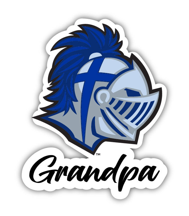 Southern Wesleyan University 4-Inch Proud Grandpa NCAA - Durable School Spirit Vinyl Decal Perfect Gift for Grandpa