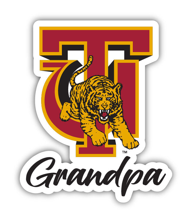 Tuskegee University 4-Inch Proud Grandpa NCAA - Durable School Spirit Vinyl Decal Perfect Gift for Grandpa