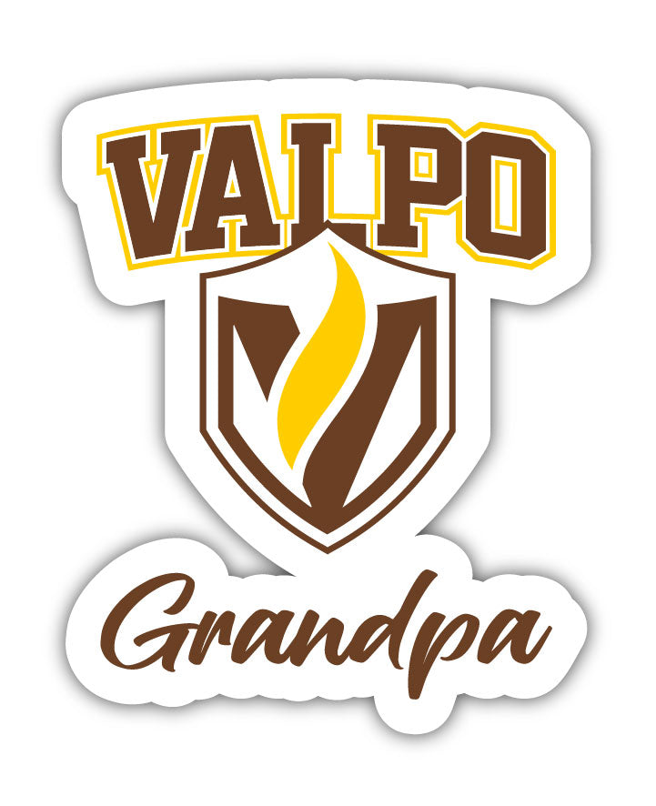 Valparaiso University 4 Inch Proud Grandpa Die Cut Decal