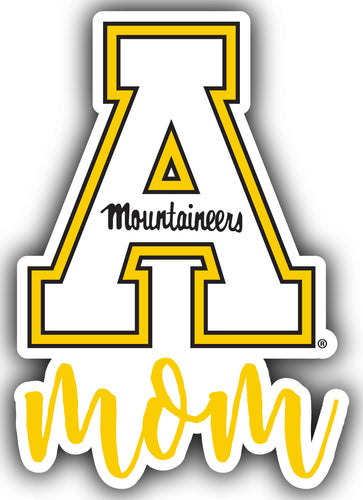 Appalachian State 4-Inch Proud Mom NCAA - Durable School Spirit Vinyl Decal Perfect Gift for Mom