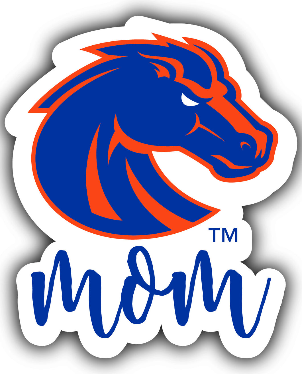 Boise State Broncos 4-Inch Proud Mom NCAA - Durable School Spirit Vinyl Decal Perfect Gift for Mom