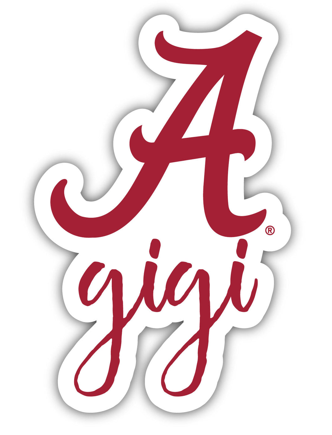 Alabama Crimson Tide 4-Inch granny NCAA Vinyl Decal Sticker for Fans, Students, and Alumni