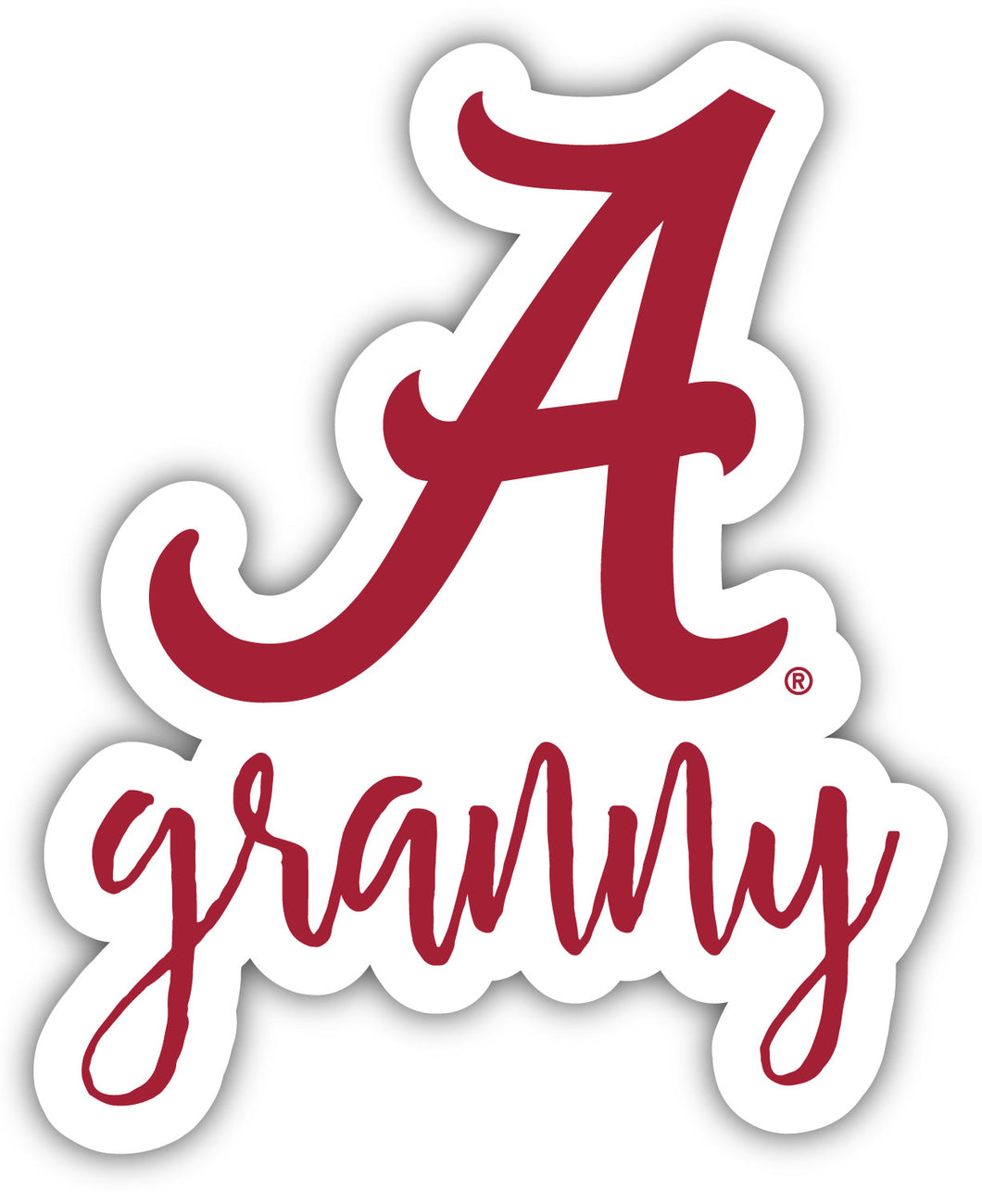 Alabama Crimson Tide 4-Inch Proud Granny Die Cut Decal