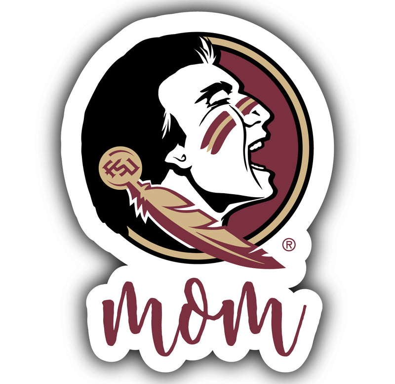 Florida State Seminoles 4-Inch Proud Mom NCAA - Durable School Spirit Vinyl Decal Perfect Gift for Mom