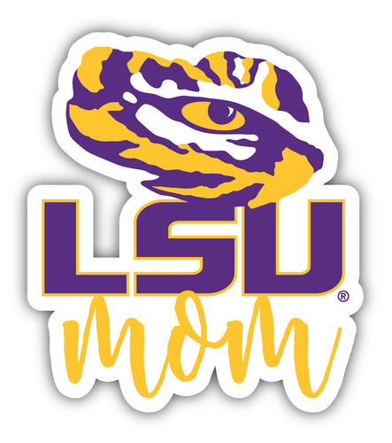 LSU Tigers 4-Inch Proud Mom NCAA - Durable School Spirit Vinyl Decal Perfect Gift for Mom