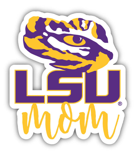 LSU Tigers Proud Mom Design 4-Inch NCAA High-Definition Magnet - Versatile Metallic Surface Adornment