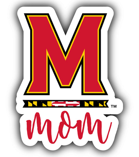 Maryland Terrapins 4-Inch Proud Mom NCAA - Durable School Spirit Vinyl Decal Perfect Gift for Mom