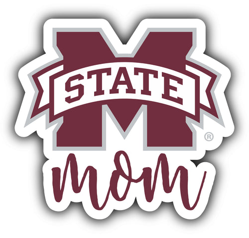 Mississippi State Bulldogs 4-Inch Proud Mom NCAA - Durable School Spirit Vinyl Decal Perfect Gift for Mom