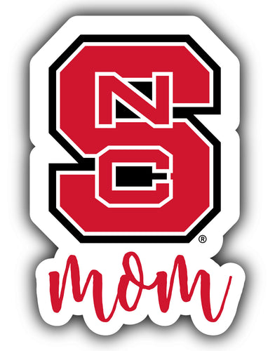 NC State Wolfpack 4-Inch Proud Mom NCAA - Durable School Spirit Vinyl Decal Perfect Gift for Mom
