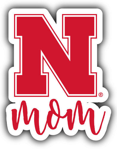 Nebraska Cornhuskers 4-Inch Proud Mom NCAA - Durable School Spirit Vinyl Decal Perfect Gift for Mom