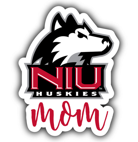 Northern Illinois Huskies 4-Inch Proud Mom NCAA - Durable School Spirit Vinyl Decal Perfect Gift for Mom