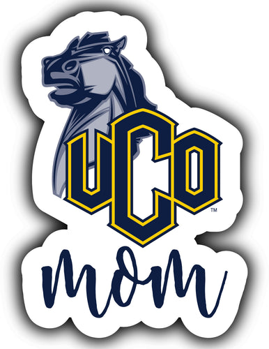 University of Central Oklahoma Bronchos 4-Inch Proud Mom NCAA - Durable School Spirit Vinyl Decal Perfect Gift for Mom