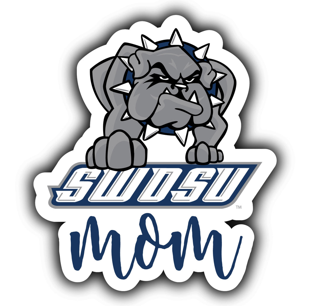 Southwestern Oklahoma State University 4-Inch Proud Mom NCAA - Durable School Spirit Vinyl Decal Perfect Gift for Mom