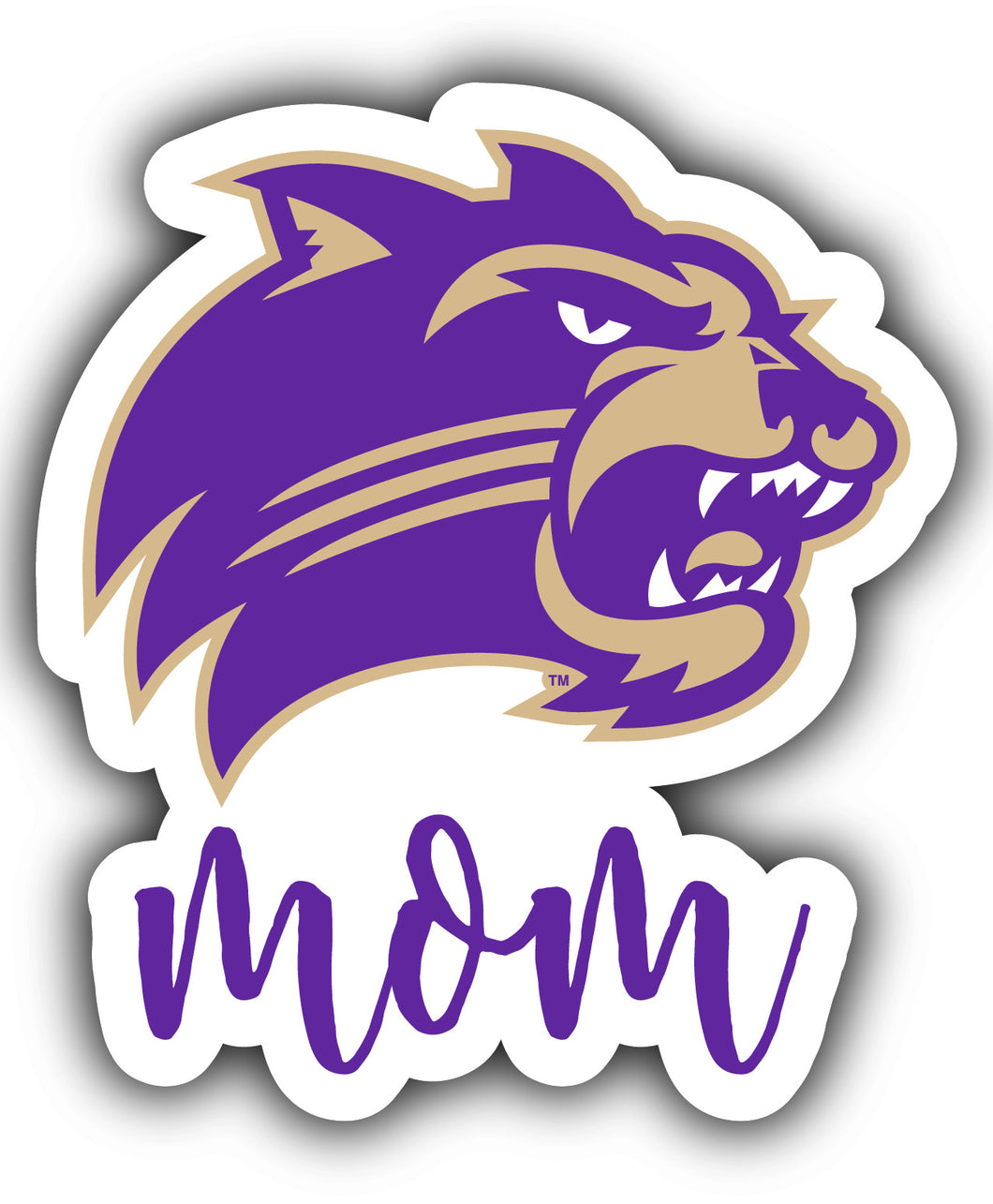 Western Carolina University 4-Inch Proud Mom NCAA - Durable School Spirit Vinyl Decal Perfect Gift for Mom