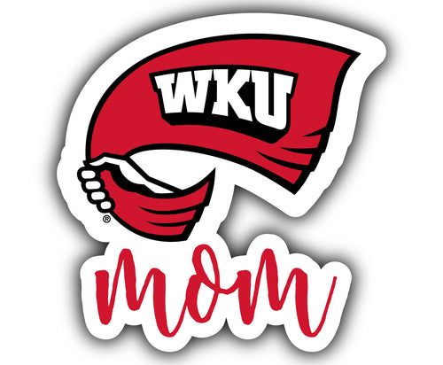 Western Kentucky Hilltoppers 4-Inch Proud Mom NCAA - Durable School Spirit Vinyl Decal Perfect Gift for Mom